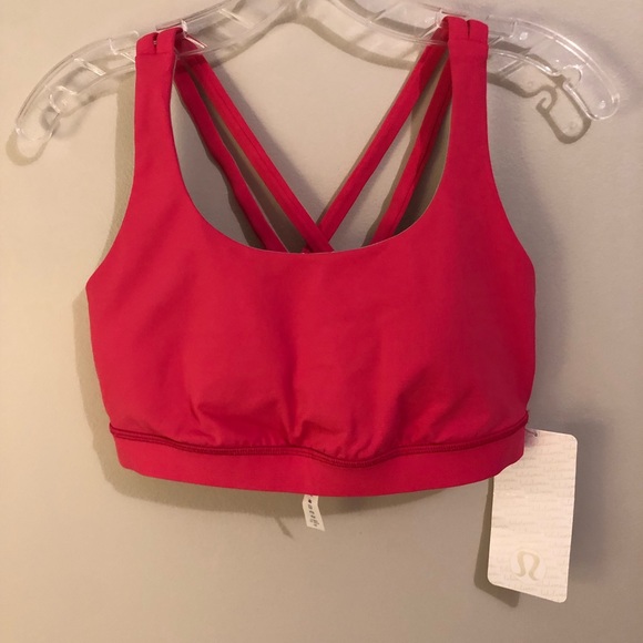 NWT Lululemon 10 Energy Bra Bon Bon Pink Criss Criss Straps - Picture 5 of 12